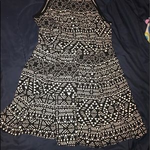 Black & White Designed Frizzled Romper With Straps